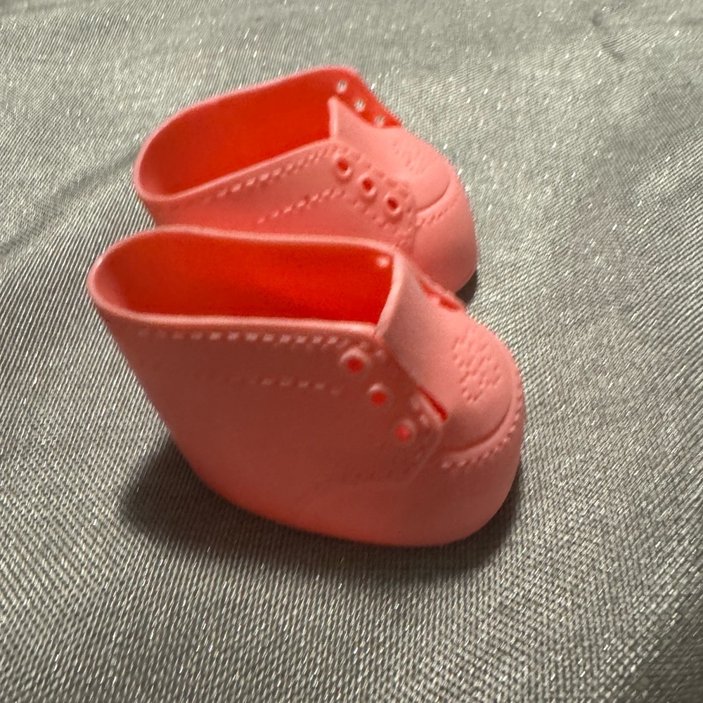 2 pairs of off brand cabbage patch kids doll shoes pink & white - Picture 5 of 6